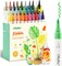 Ohuhu Acrylic Paint Markers Brush/Bullet Tip: 30 Colors High Opacity Paint Pens Waterproof Acrylic Markers for Rock Painting Easter Eggs Wood Glass Ceramic Canvas - Kalalau